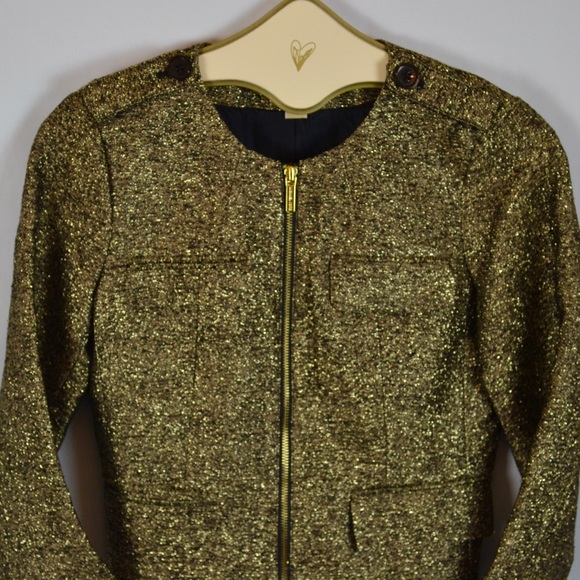 Michael Kors Jackets & Blazers - 🤩Michael Kors🤩GOLD & BlK Killer Blazer - 6